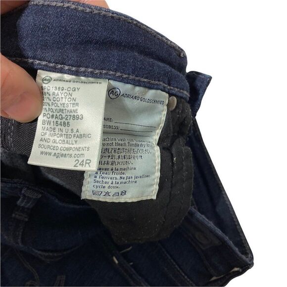 NEW Ag Adriano Goldschmied Women's Low Rise THE LEGGING ANKLE Coal grey - Picture 7 of 9